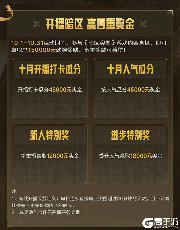 暗区10月创作激励汇总，速来！