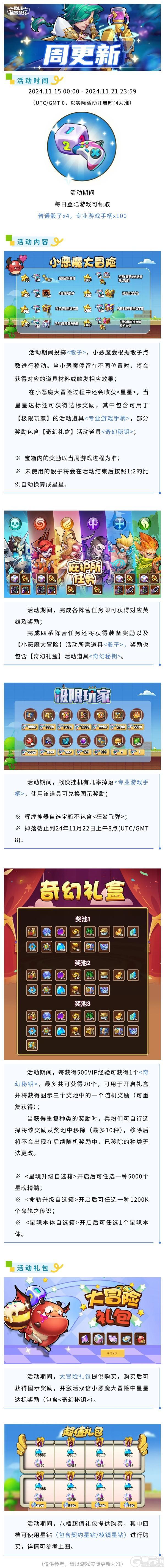 《放置奇兵》2024年11月14日更新公告