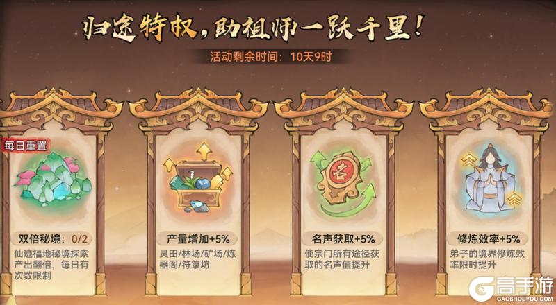 宗门密报|归途助力，再续仙缘！