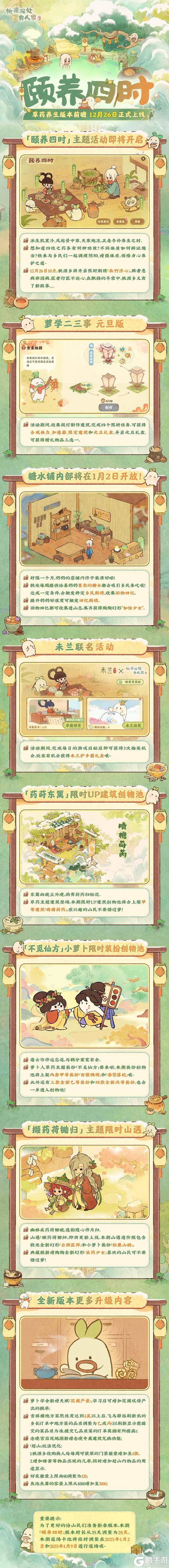 草药养生主题「 颐养四时」版本前瞻