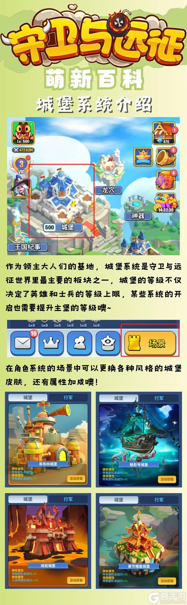 《守卫与远征》城堡系统讲解来袭啦