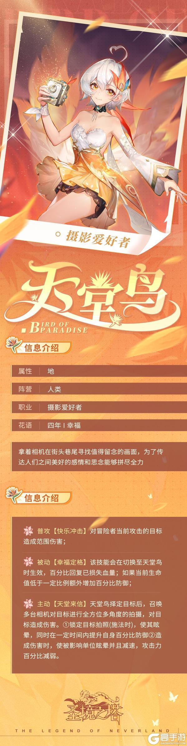 全新地属性花灵——天堂鸟登场