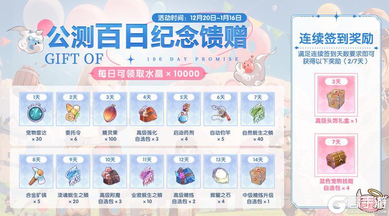 卡普拉独家 | 公测100天纪念，上线就领福利！