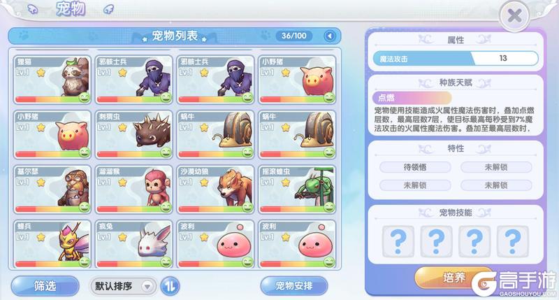 《仙境传说新启航》宠物速递：升星、升级、特性选择指南