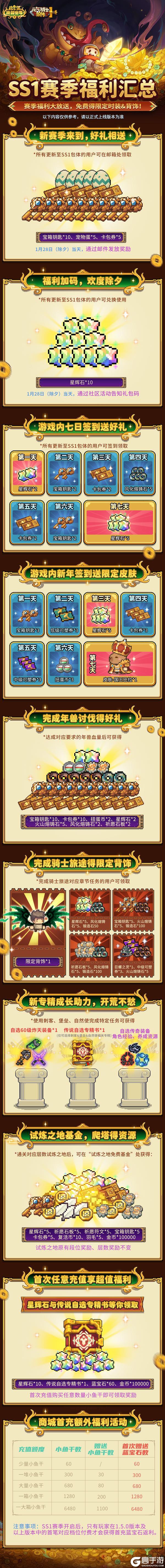 《元气骑士前传》SS1赛季福利汇总