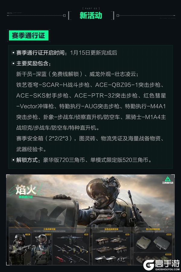 1月15日更新公告丨新赛季“焰火”即将开启!