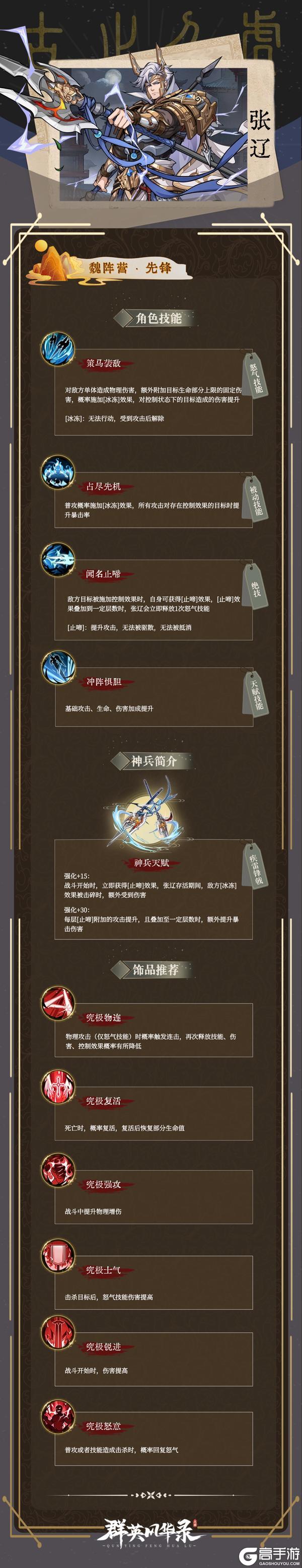 《群英风华录》最新武将一流图-张辽
