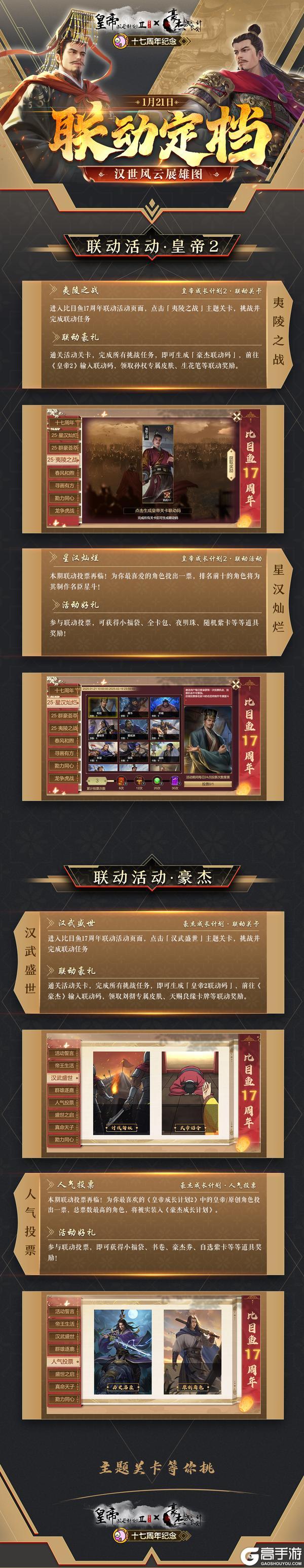 联动定档丨1月21日《皇帝2》x《豪杰》联动上线！