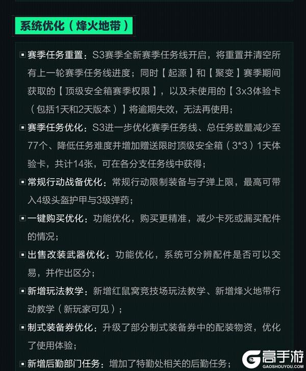 1月15日更新公告丨新赛季“焰火”即将开启!