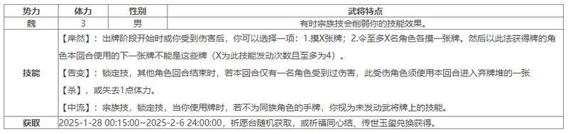 《三国杀OL互通版》袁姬、族王沈祈福 春福祈愿谋张绣上新