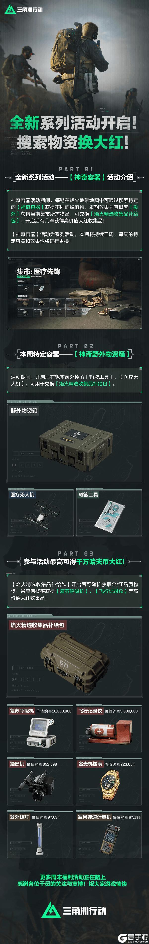 搜索物资换大红！全新系列活动开启！