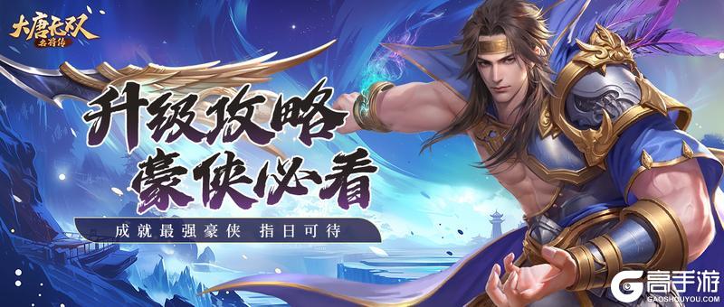 大唐无双名将传主角如何快速提升等级