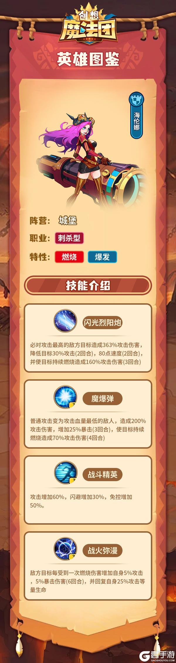 《创想魔法团》英雄图鉴-海伦娜