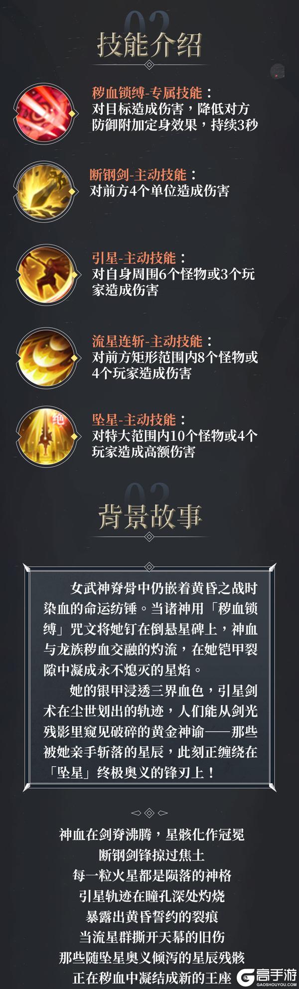 《神火大陆》守护者图鉴-秽血重生斩星辰 女武神技能一览