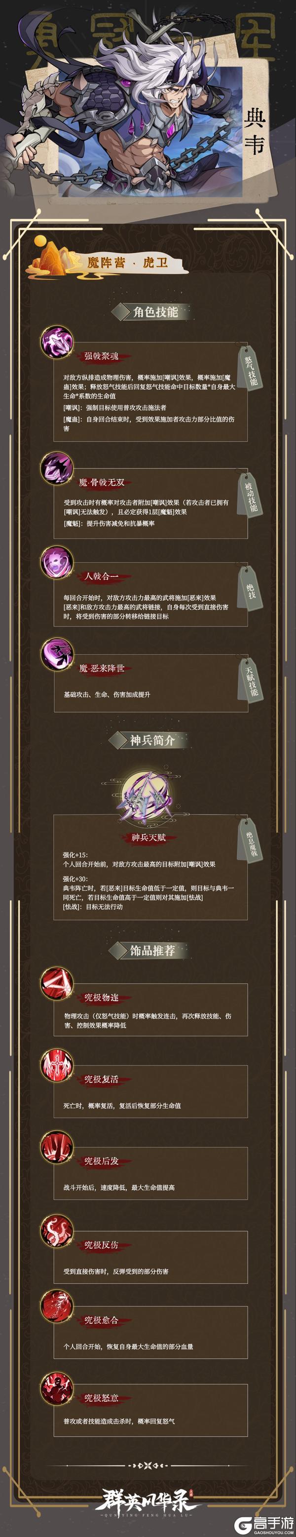 【英雄介绍】古之恶来，一戟定乾坤—典韦