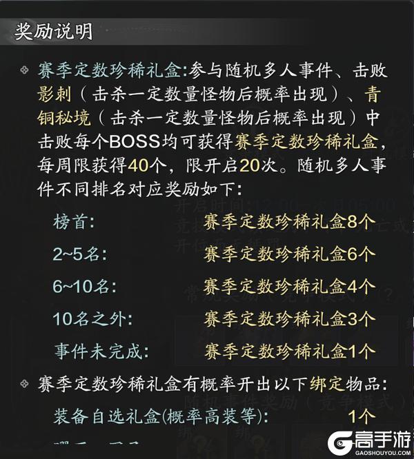 赛季服新版本天芒玩法和奖励基础介绍