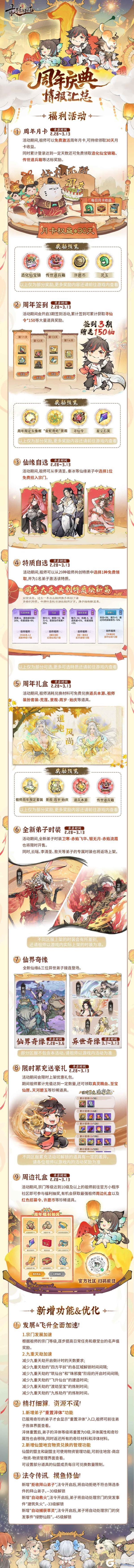 宗门密报|周年庆典情报汇总