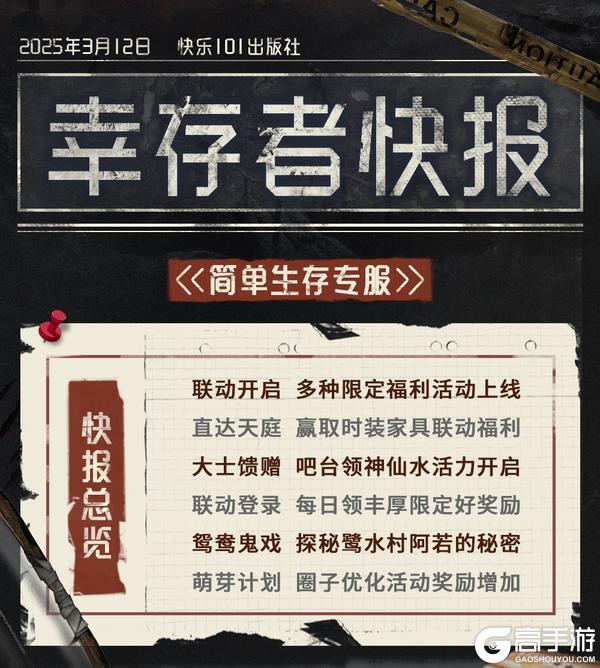 《明日之后》共创特别季3月12日更新公告