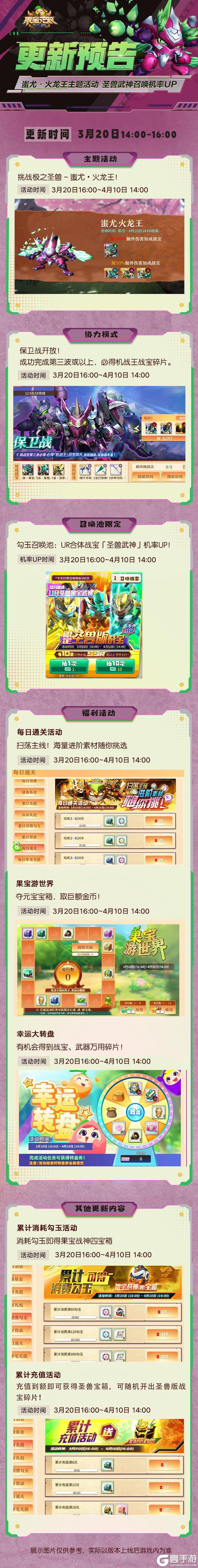 《果宝无双》更新公告丨主题活动挑战圣兽火龙王