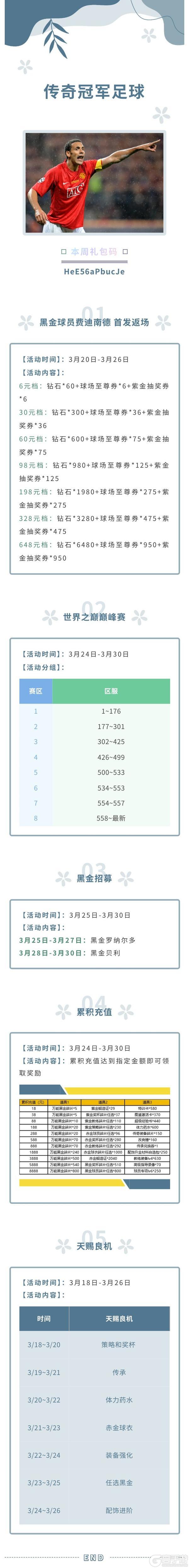 《传奇冠军足球》活动预告0319