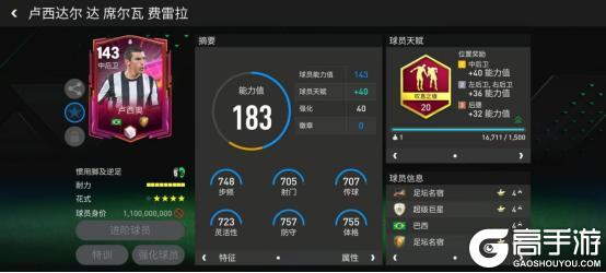 FC大师兄丨金狼古蒂领衔！英雄球员队套推荐！