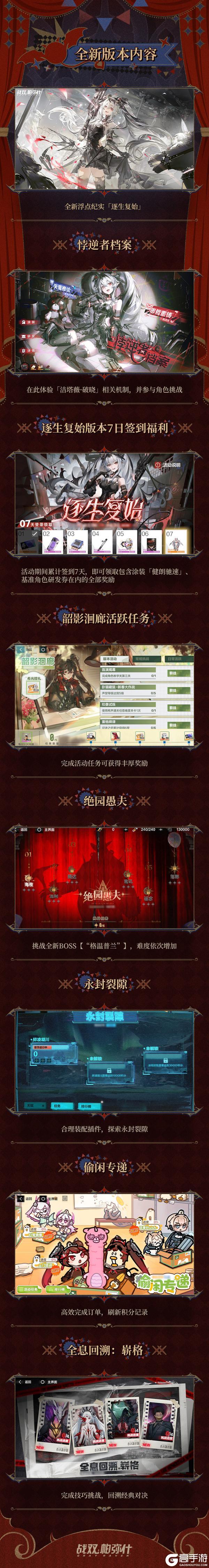 ♢逐生复始版本一览♢