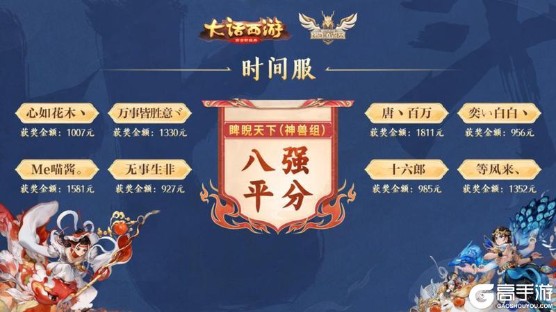 《大话西游》第三届比斗争霸赛获奖名单公示