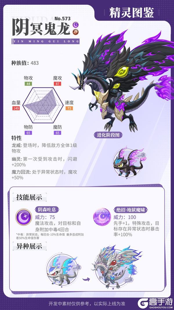 精灵百科|地行蛇龙&天飓龙&阴冥鬼龙