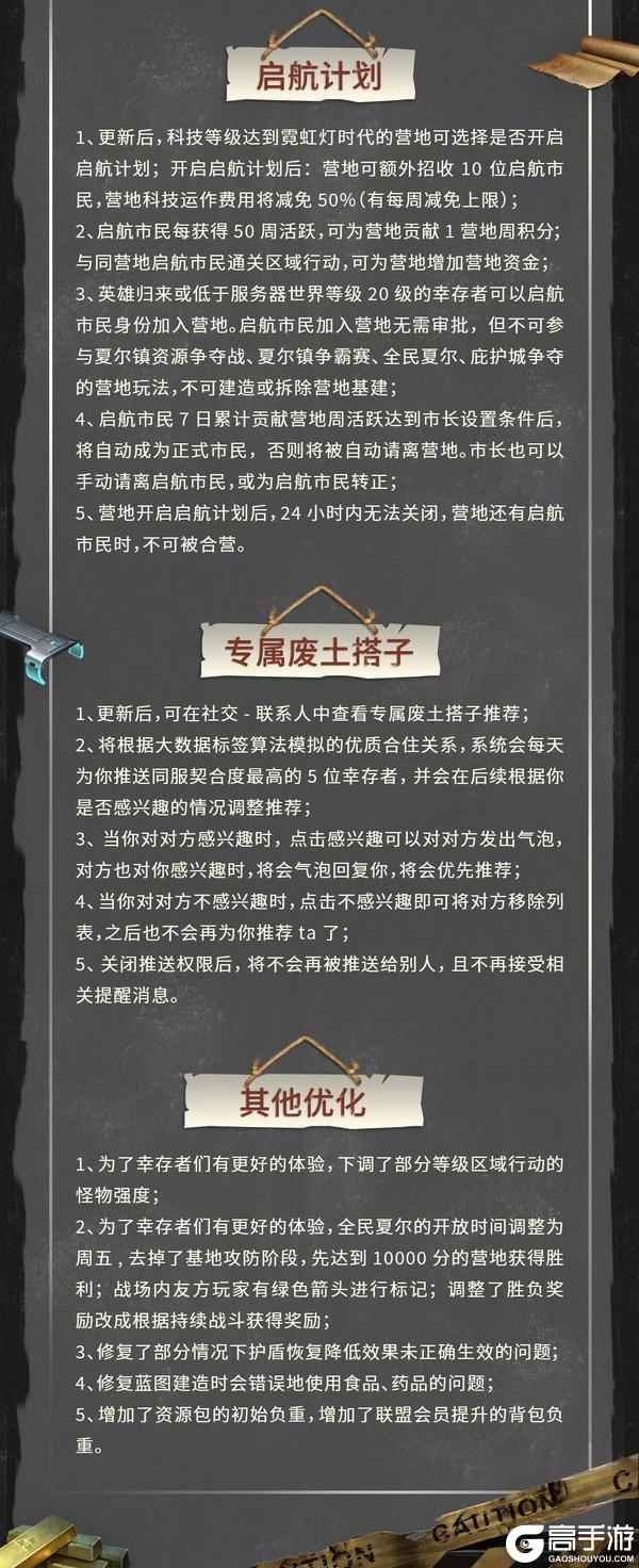 《明日之后》更新公告打造末日世外桃源废土生态