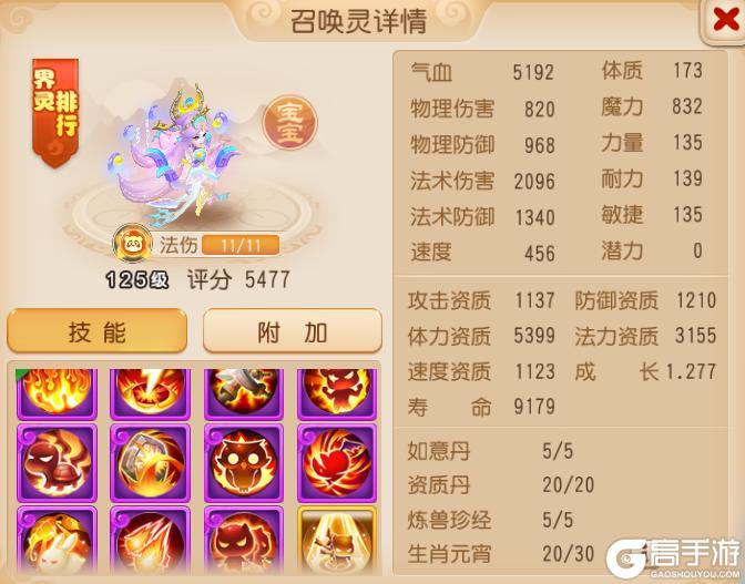 《梦幻西游》5922体资法防御风童子往那一站