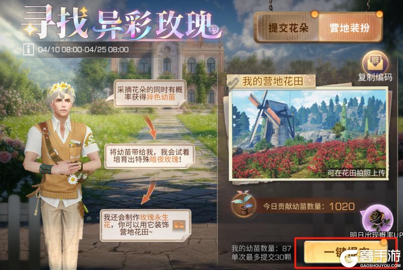 《明日之后》异色玫瑰保姆级攻略手把手教学兑换