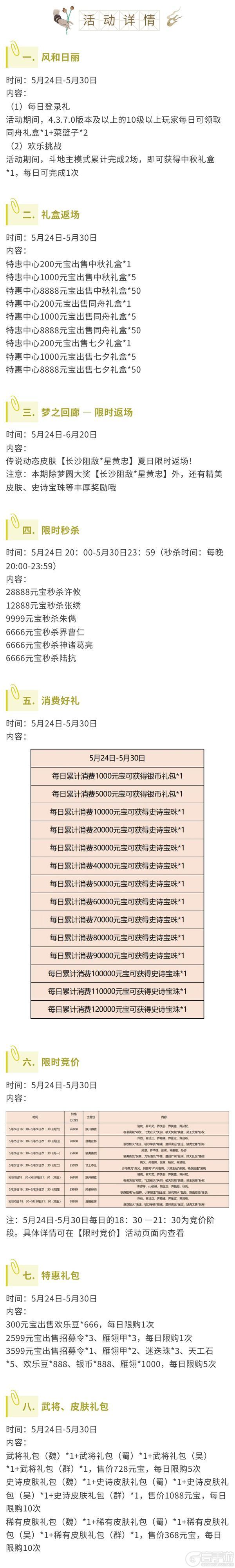 《三国杀移动版》官方活动：风和日丽
