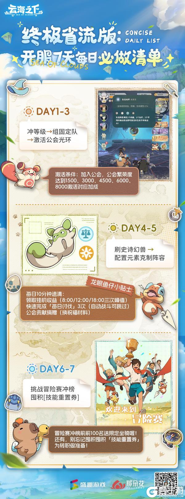 【终极省流版：开服7天每日必做清单📌】