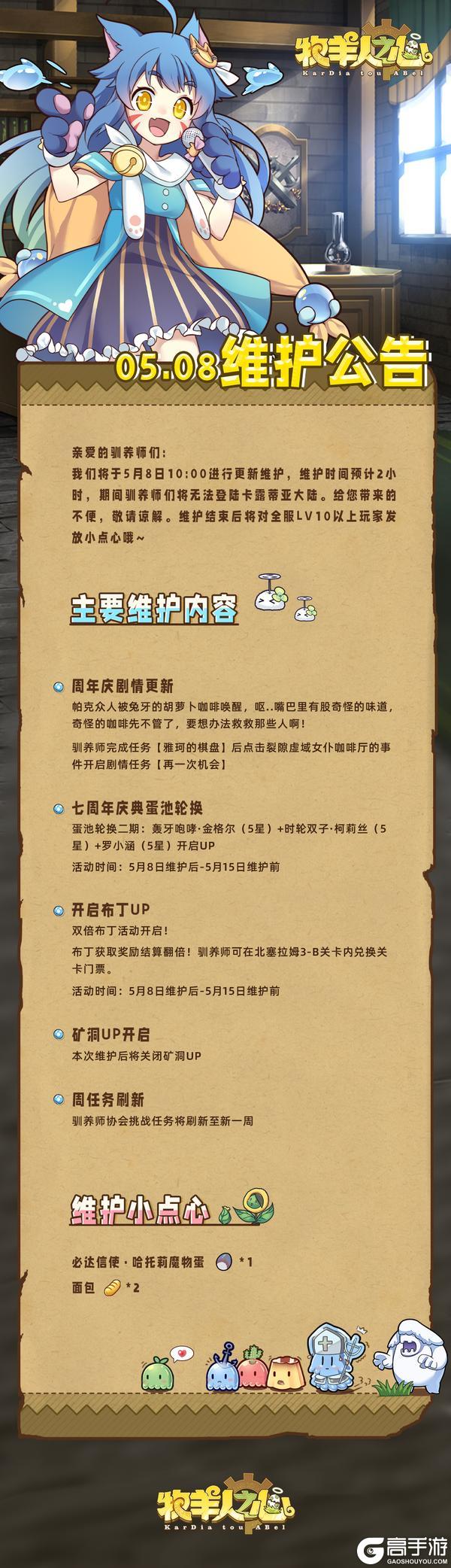 5月8日更新公告