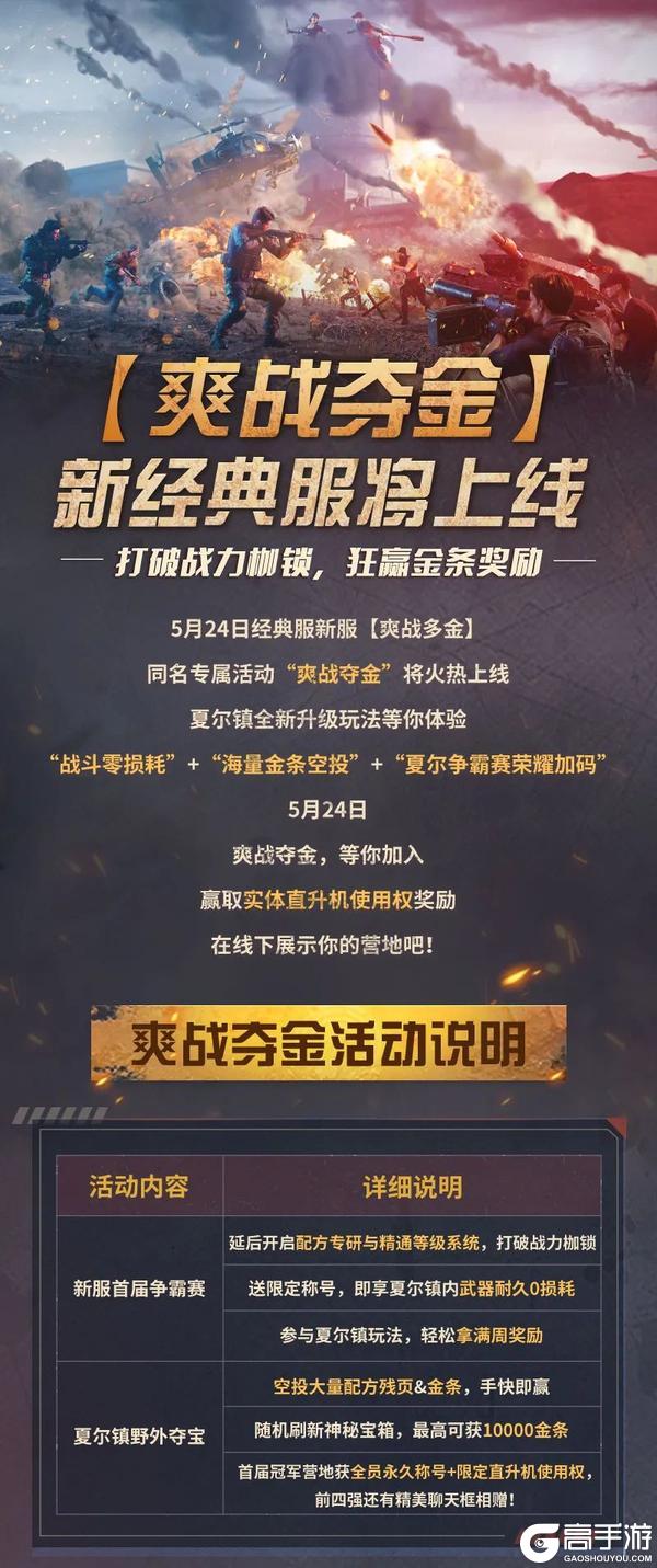 《明日之后》5.24爽战夺金专属同名玩法爆料！