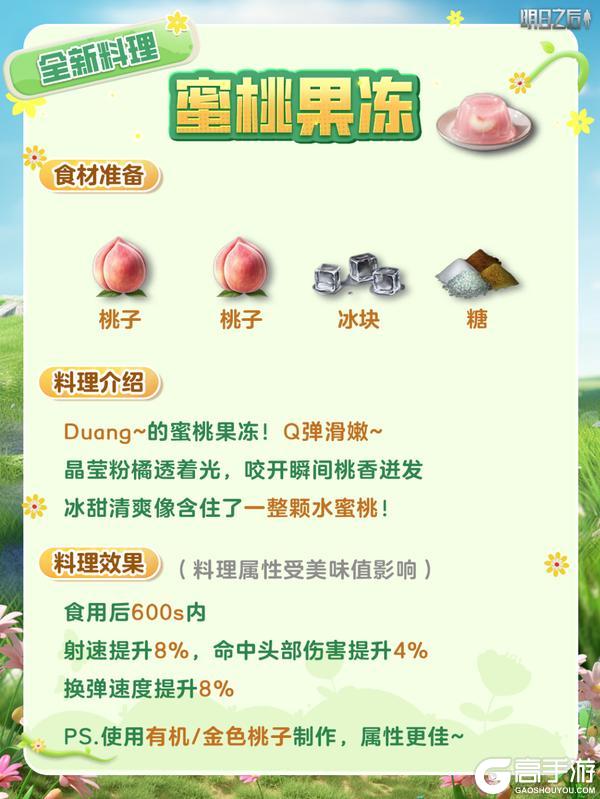 《明日之后》高属性超适配新版本的6大料理菜谱