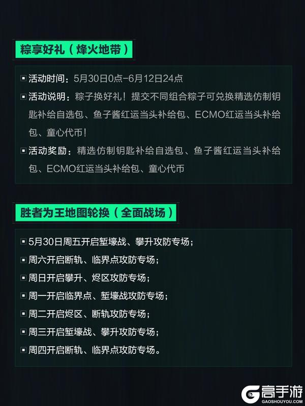 5月29日更新公告丨端午安康&活动上新！