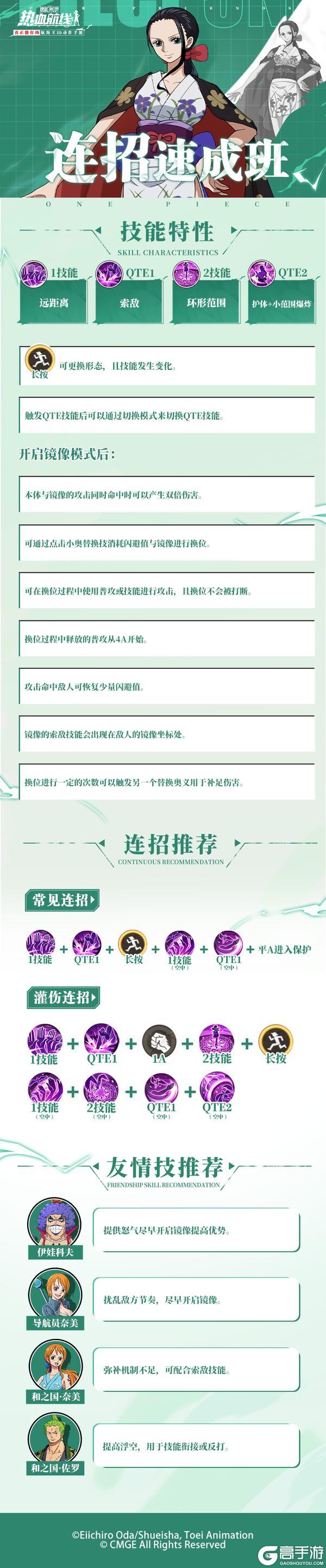 《航海王热血航线》镜像分身不会控?和之国·罗宾连招宝典已送达!