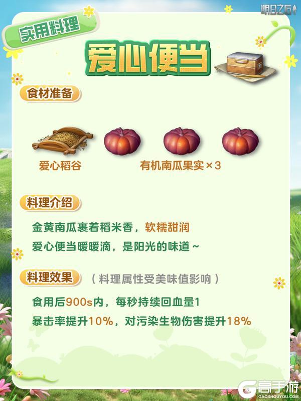 《明日之后》高属性超适配新版本的6大料理菜谱