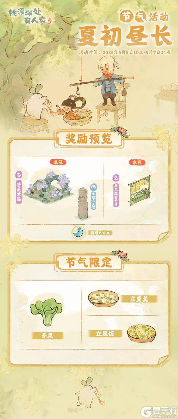 「夏初昼长」——立夏节气活动预告
