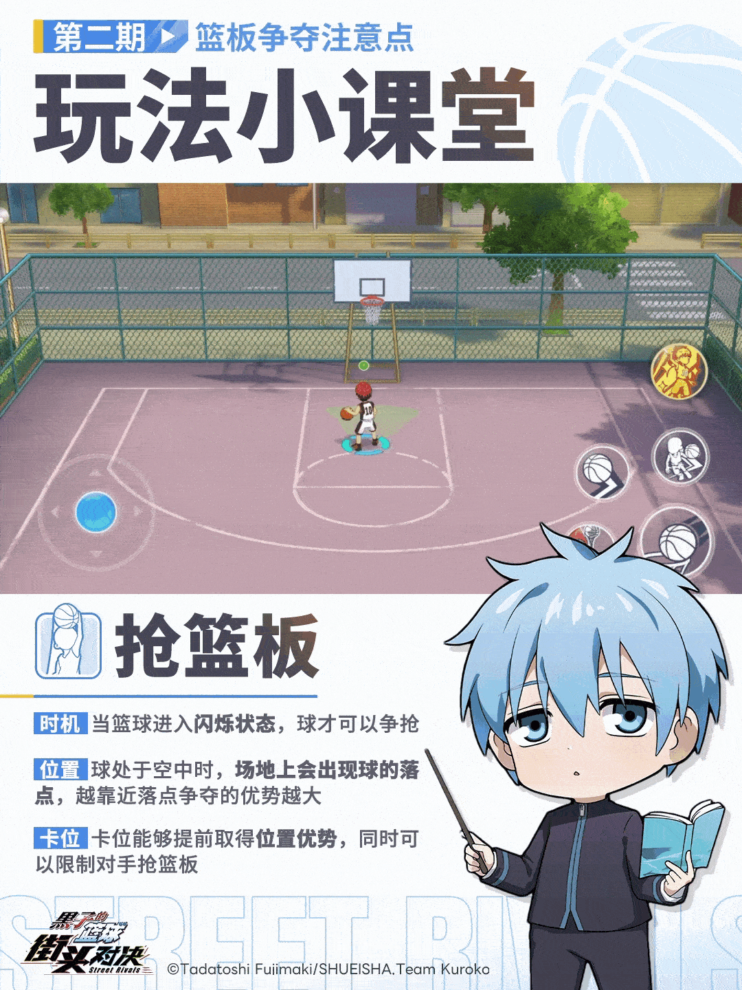 《黑子的篮球:街头对决》——篮板争夺注意点