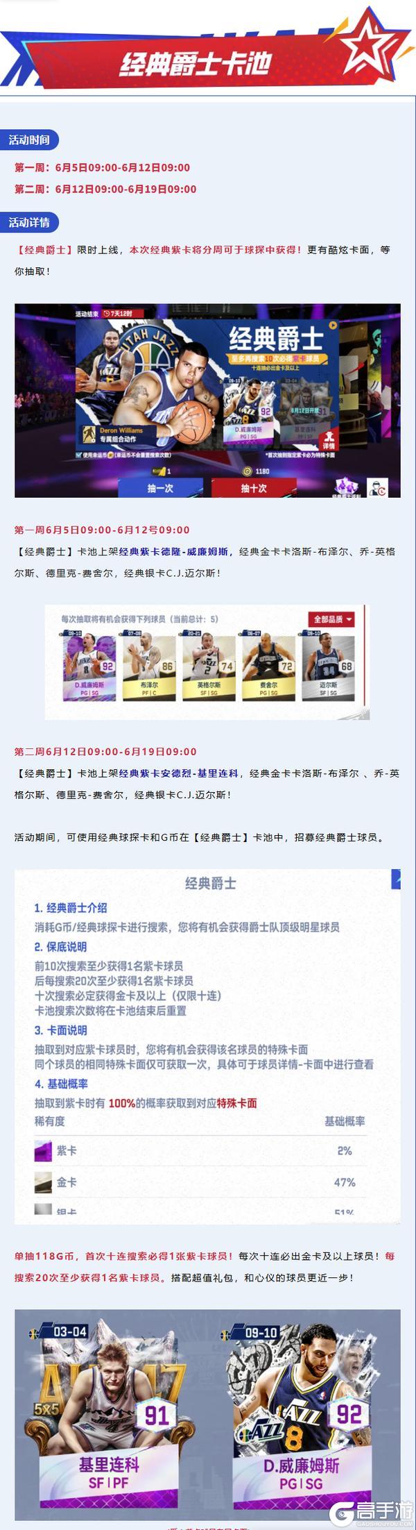 经典爵士上线！“重装控卫”德隆·威廉姆斯来袭！