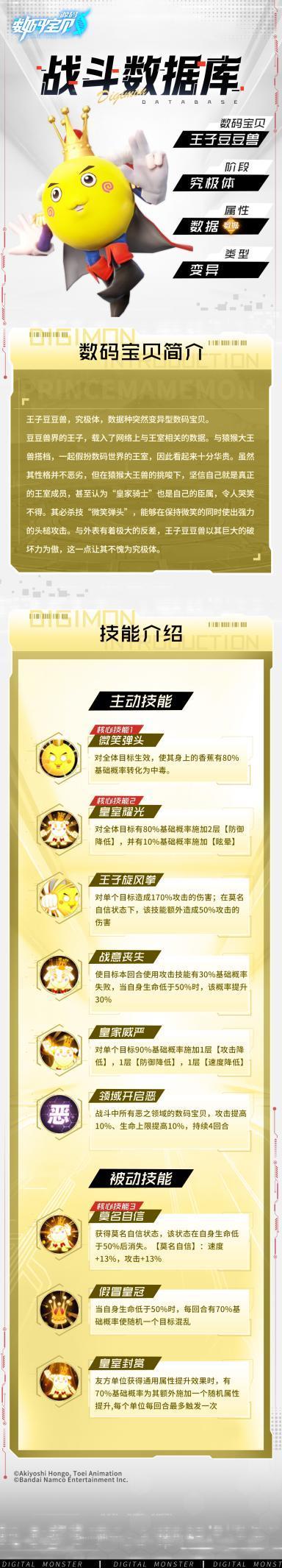 战斗数据库│王子豆豆兽