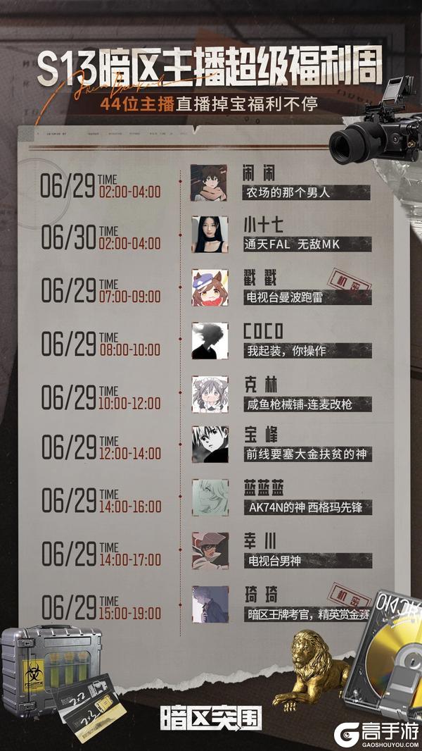 看了会直播，拿到了机密、理想国、T7...