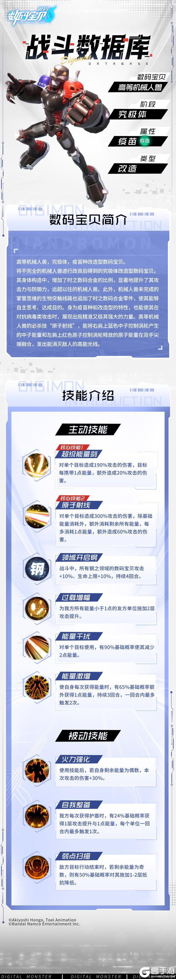 《数码宝贝：源码》战斗数据库│高等机械人兽