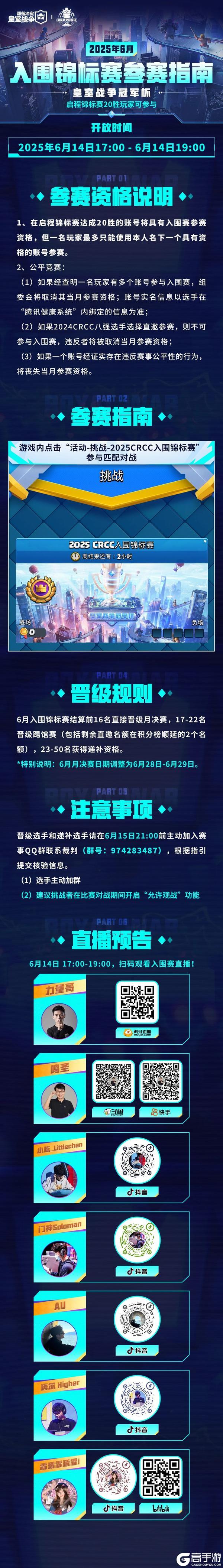 CRCC6月入围锦标赛参赛指南