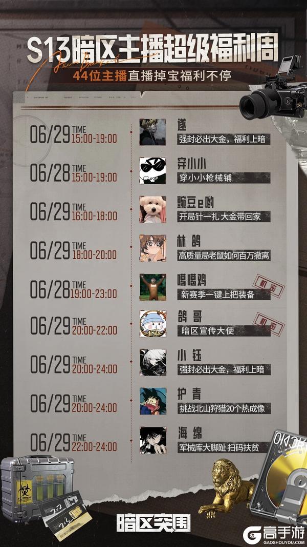 看了会直播，拿到了机密、理想国、T7...