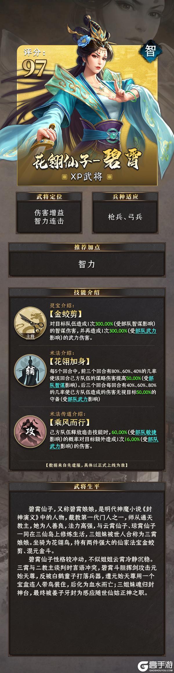 XP武将前瞻爆料丨青鸾仙子、花翎仙子陆续登场!