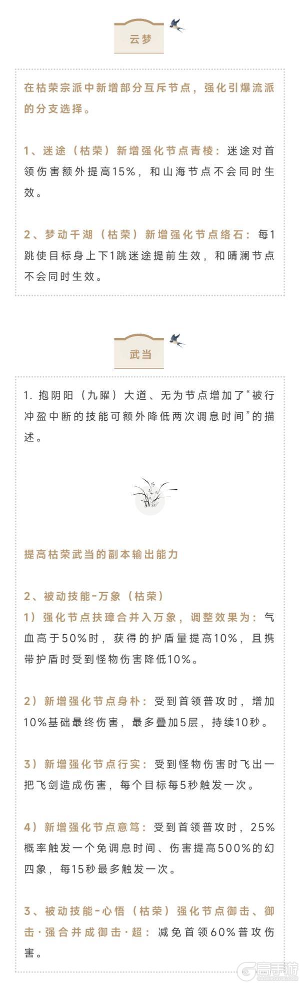 《一梦江湖》各门派平衡性调整测试即将启动