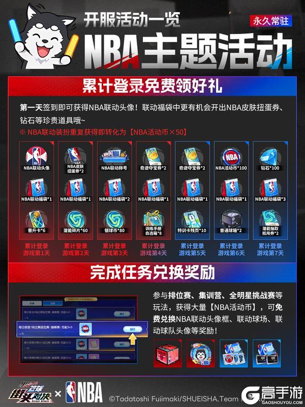 《黑子的篮球：街头对决》开服活动一览！